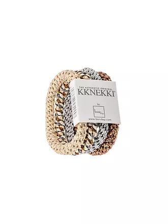 KKNEKKI | Elastico per capelli, confezione da 4, BUNDLE 21 | hellgrau